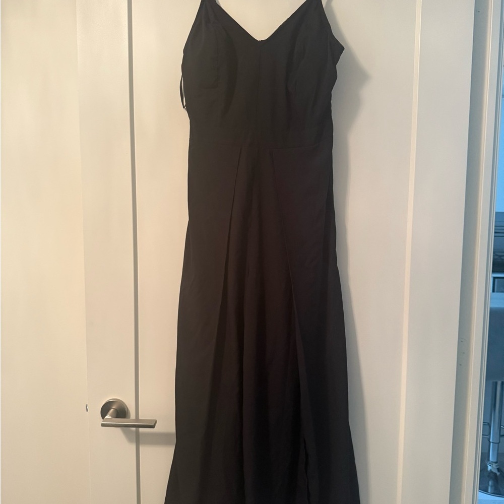 Japna Black Spaghetti Strap jumpsuit